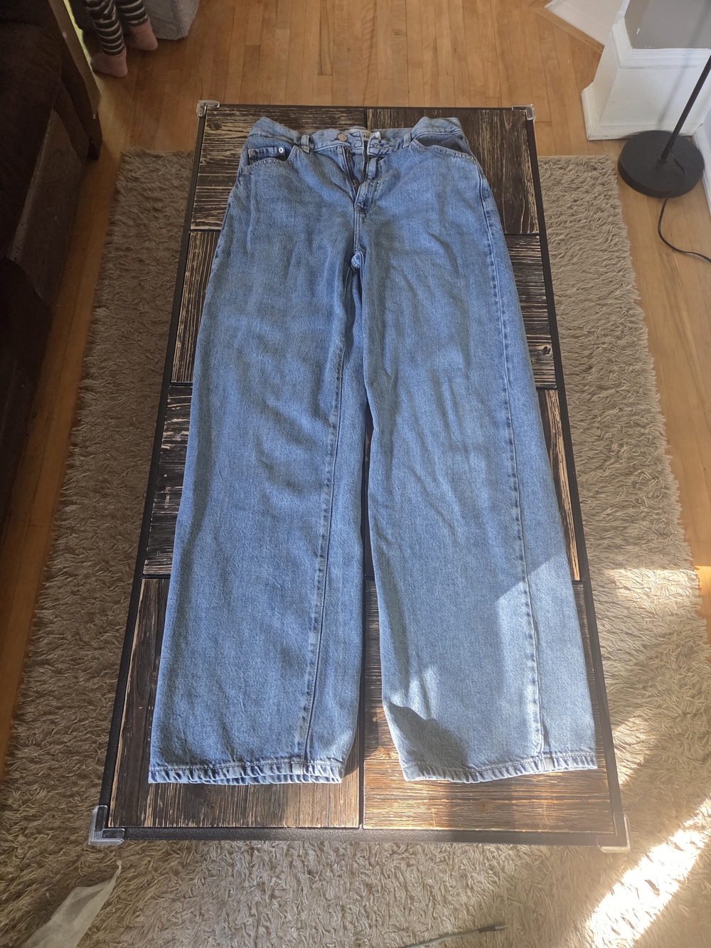 Dynamite Classic Light Blue Wide-Leg Jeans